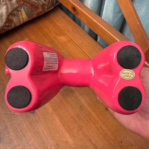 Balloon Dog Pink  Ceramic Figurine 7.5" Hx7" L Decorative Decor Statue Pop Art - Picture 5 of 8